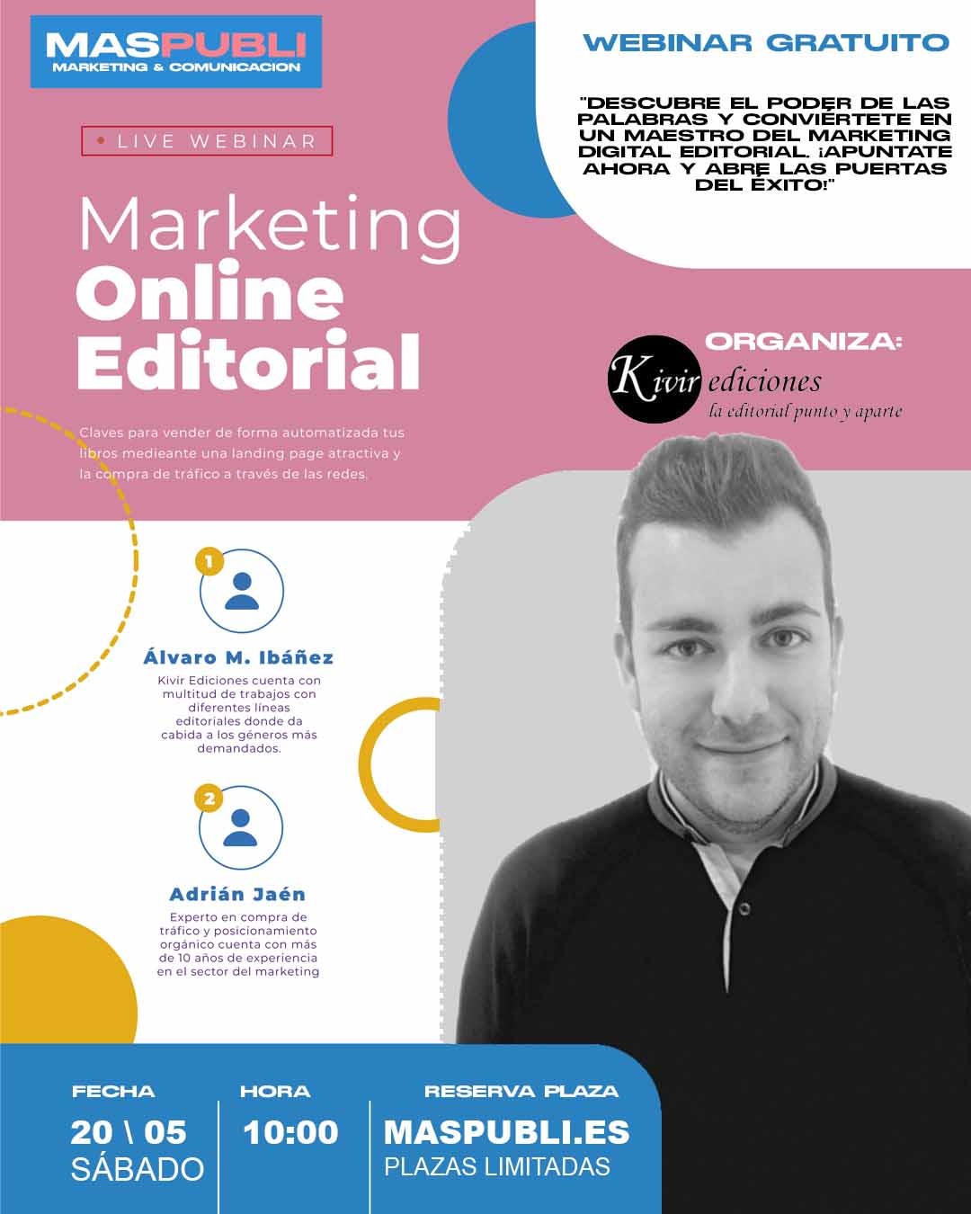 Webinar sobre marketing digital editorial